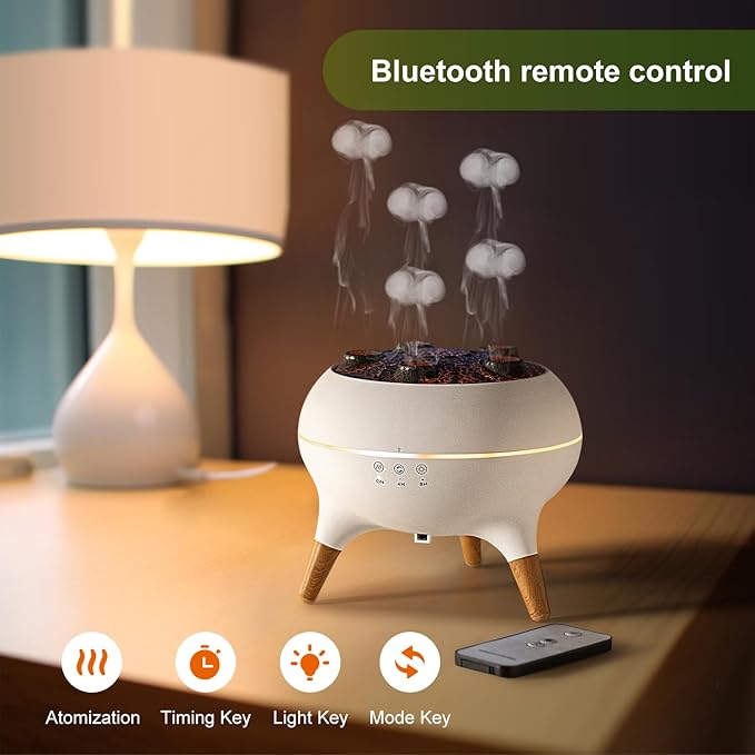 Jellyfish Volcano Aroma Diffuser 250ml with LED Lights