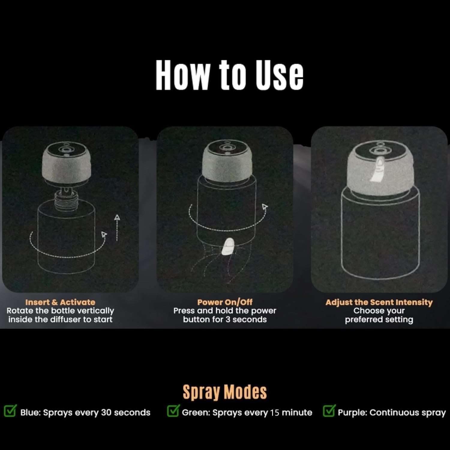 SKY-TOUCH Smart Car Air Freshener Diffuser