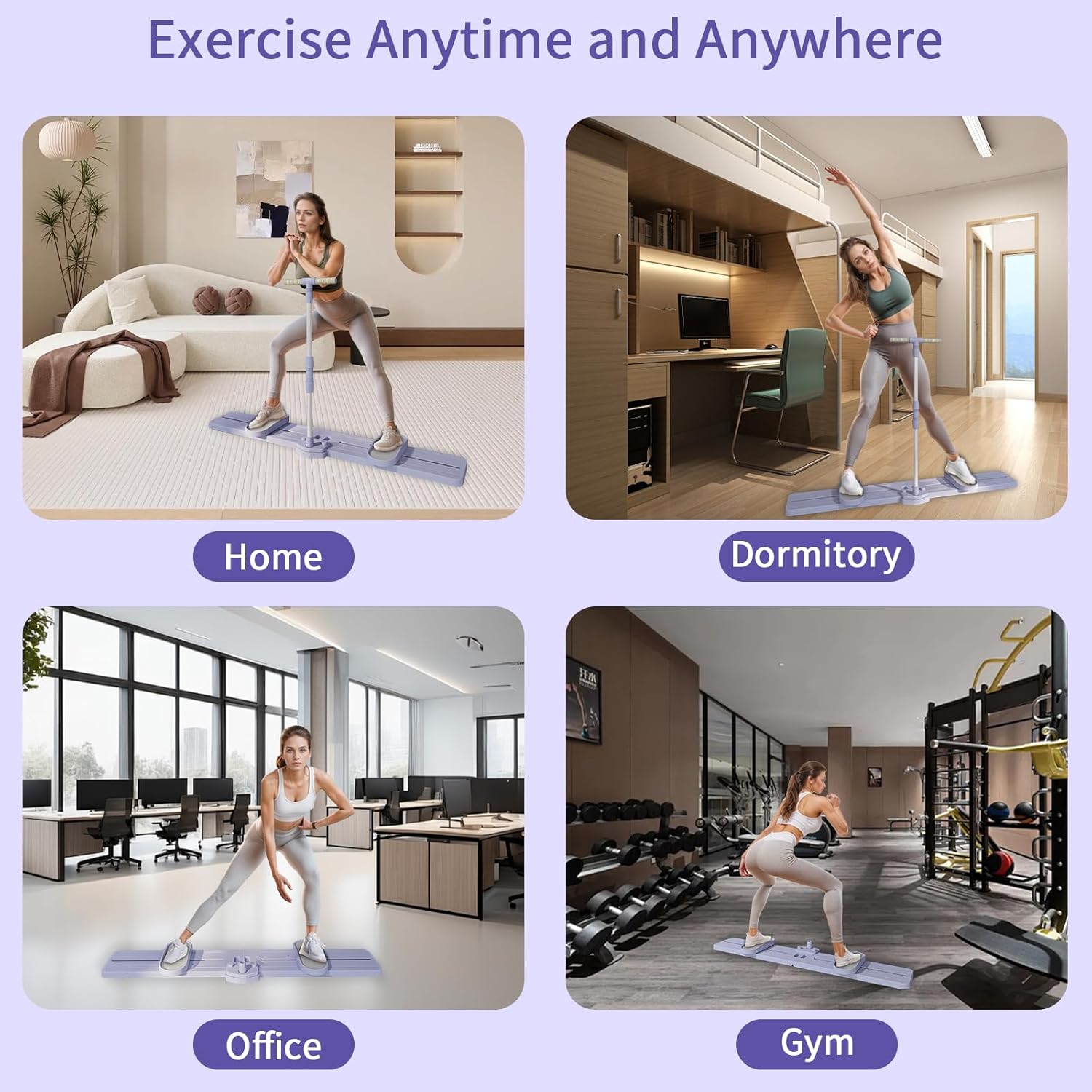 Foldable Ski & Leg Exercise Machine