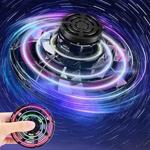Flying Spinner Mini UFO Drone with LED Lights