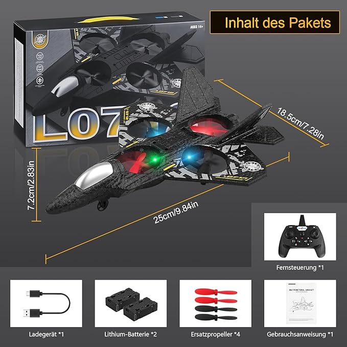 2.4GHz RC Fighter Aeroplane with LED Lights