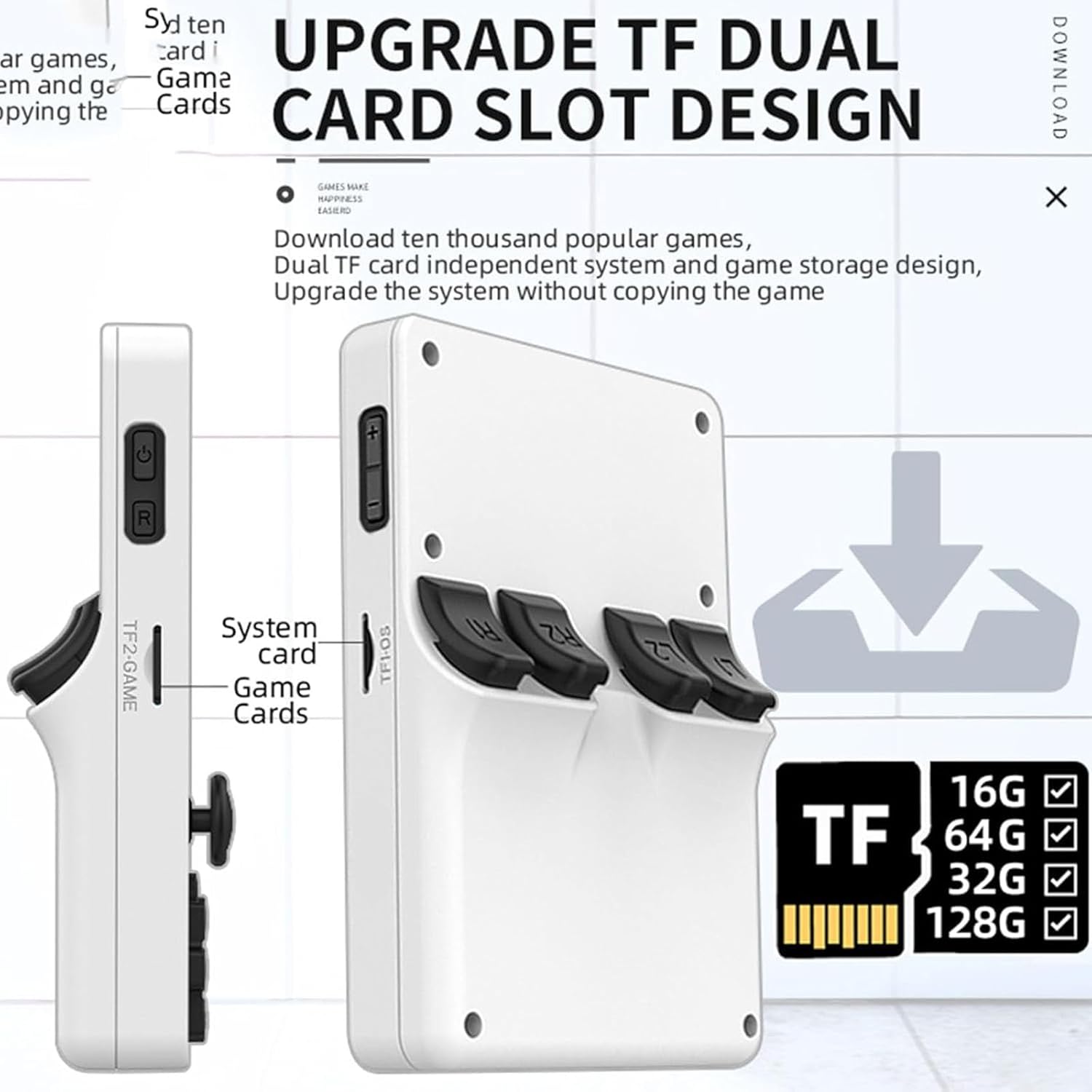 PocketGamer 2.0 Mini Retro Handheld Console (16+64GB)