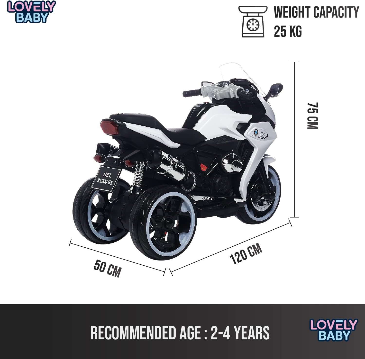 Lovely Baby Powered Riding Motorbike for Kid