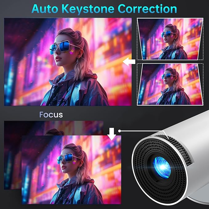 HY300 4K Android Mini Projector with WiFi & Bluetooth