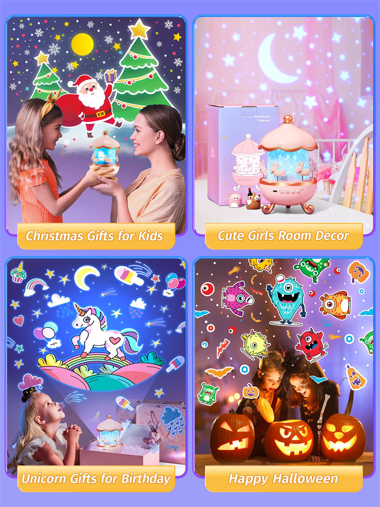 Glaceon Star Projector Night Light for Kids