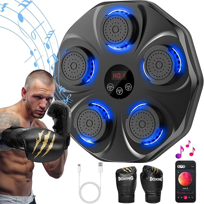 TGLLM Music Boxing Machine with Gloves