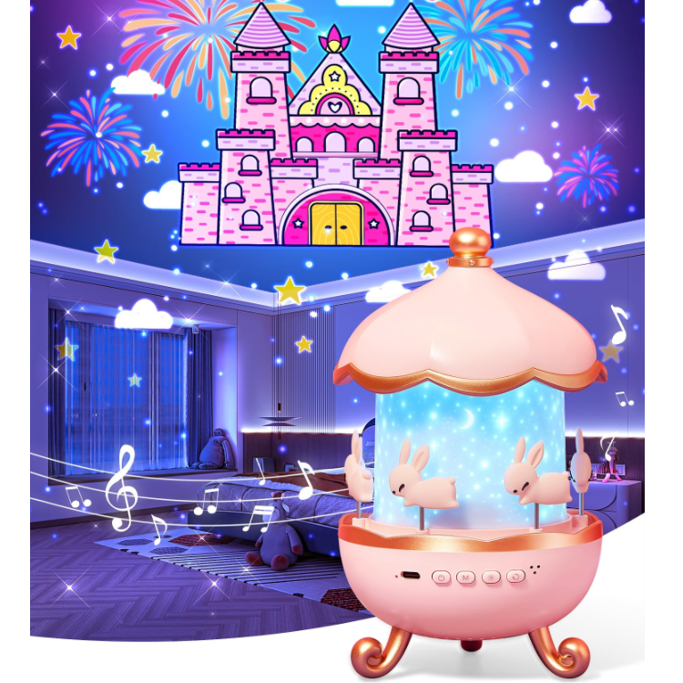 Glaceon Star Projector Night Light for Kids