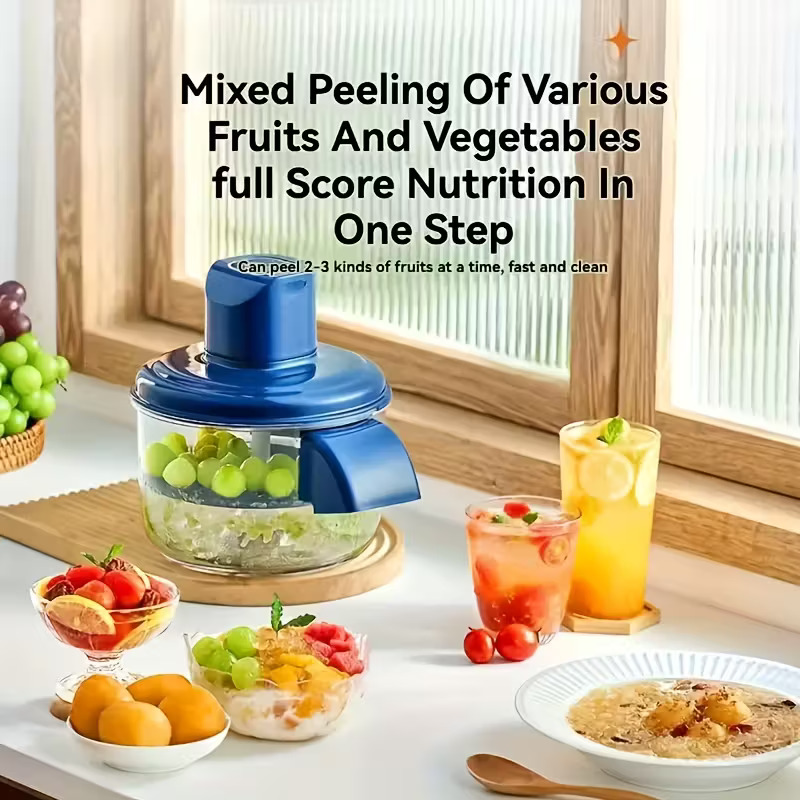 Automatic Electric Fruit and Vegetable Peeler with One-Touch Operation