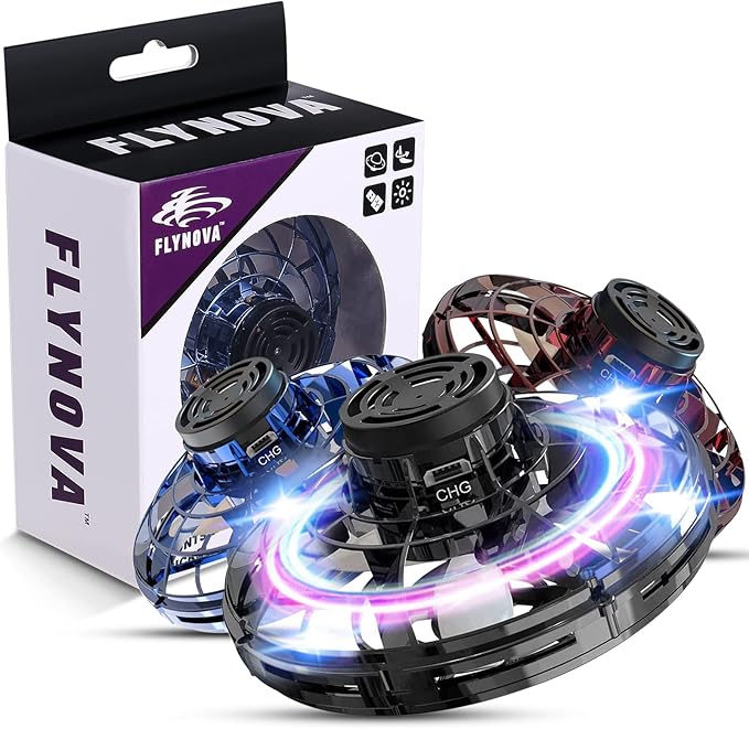 Flying Spinner Mini UFO Drone with LED Lights
