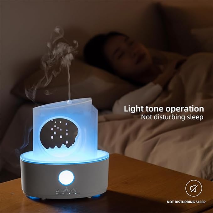 Water Drip Aromatherapy Humidifier with LED Light & Remote
