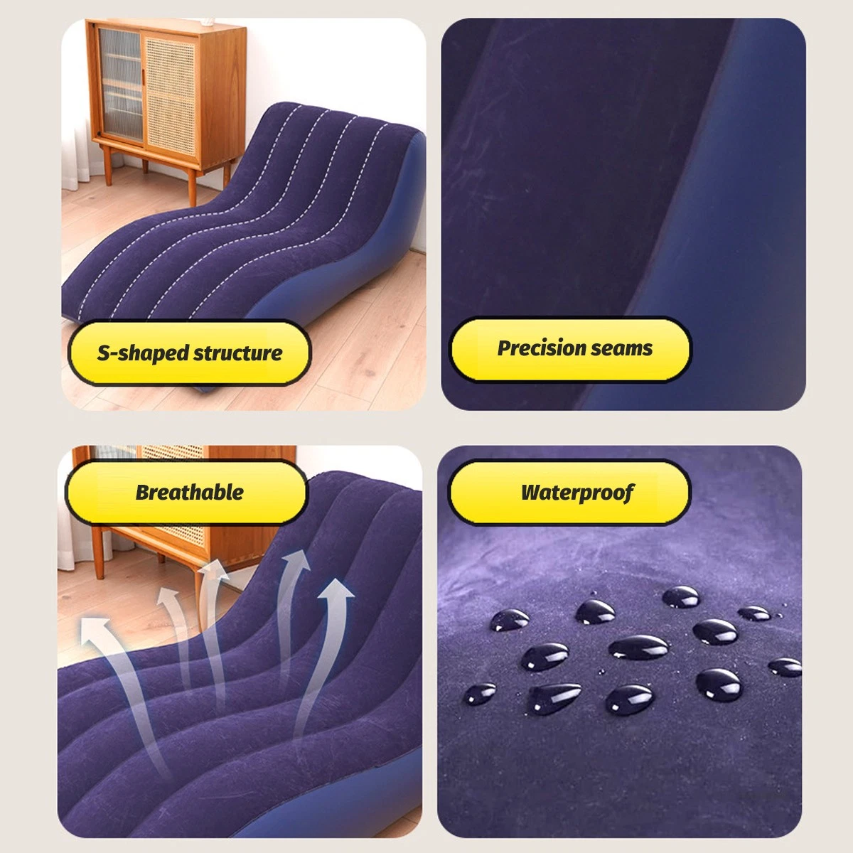 Outdoor Flocking Inflatable Sofa