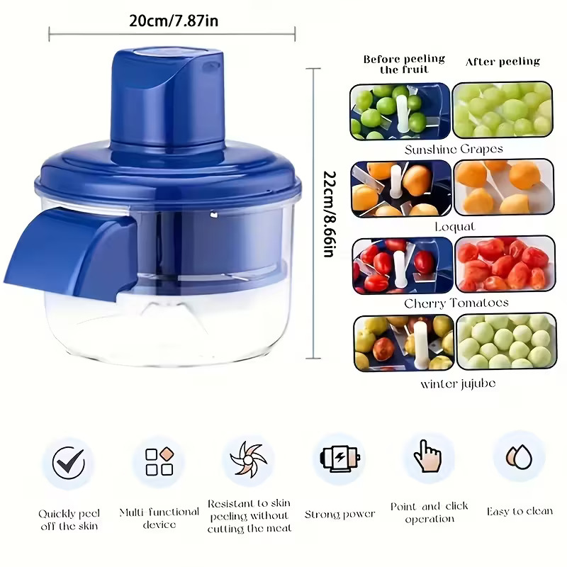 Automatic Electric Fruit and Vegetable Peeler with One-Touch Operation