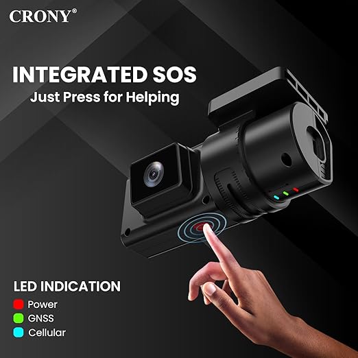 CRONY JC181 Front & Rear Dash Cam – 4G 1080P Full HD