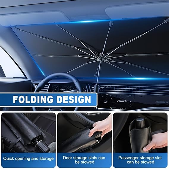Foldable Car Windshield Sun Shade Umbrella
