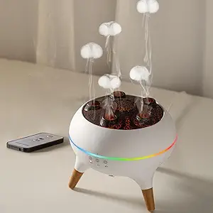 Jellyfish Volcano Aroma Diffuser 250ml with LED Lights