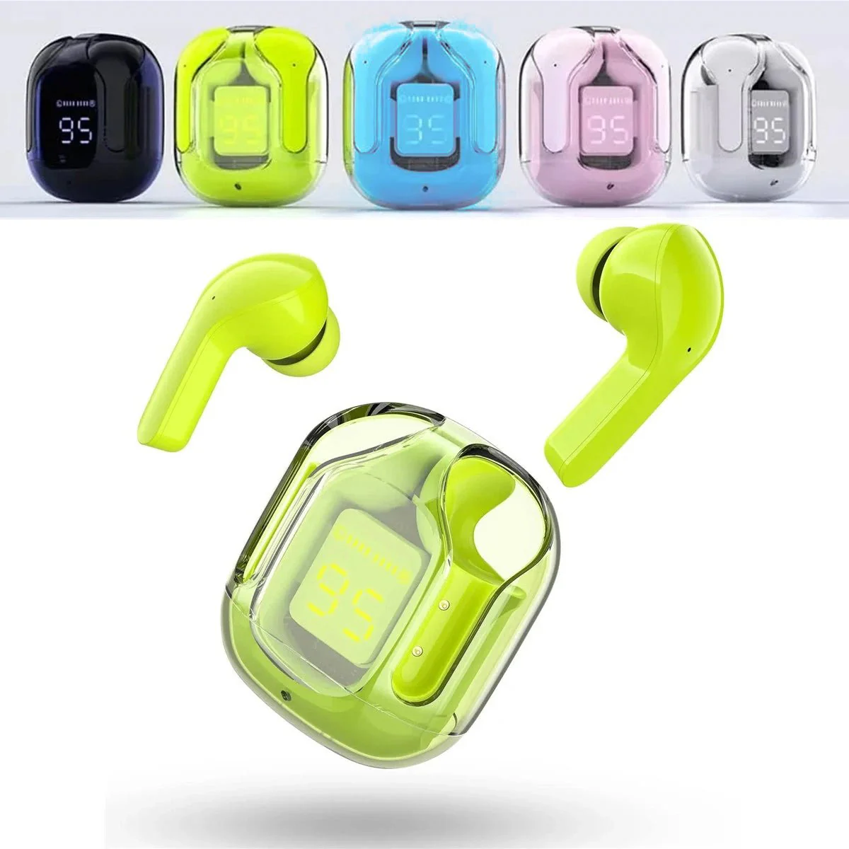 Wireless Earbuds with LED Display Case