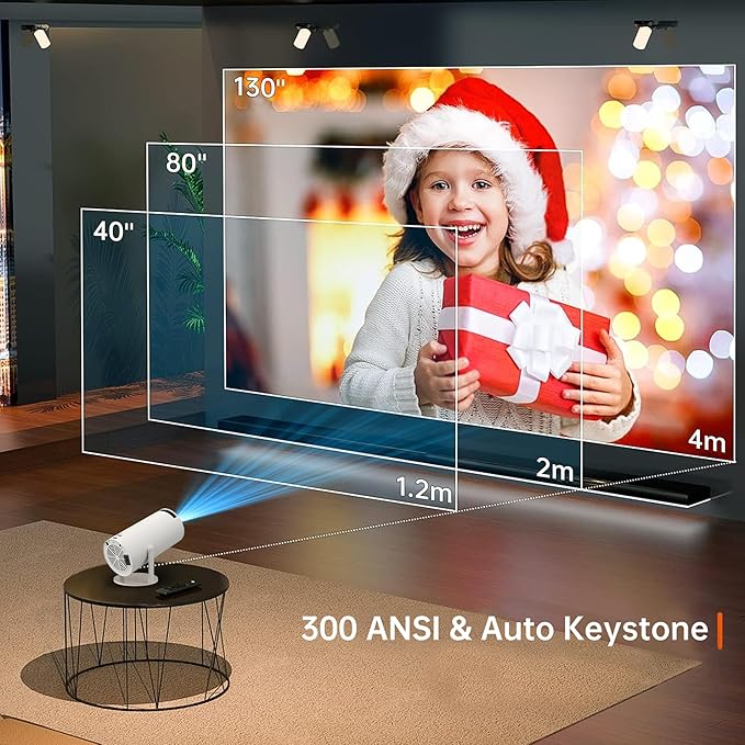HY300 4K Android Mini Projector with WiFi & Bluetooth
