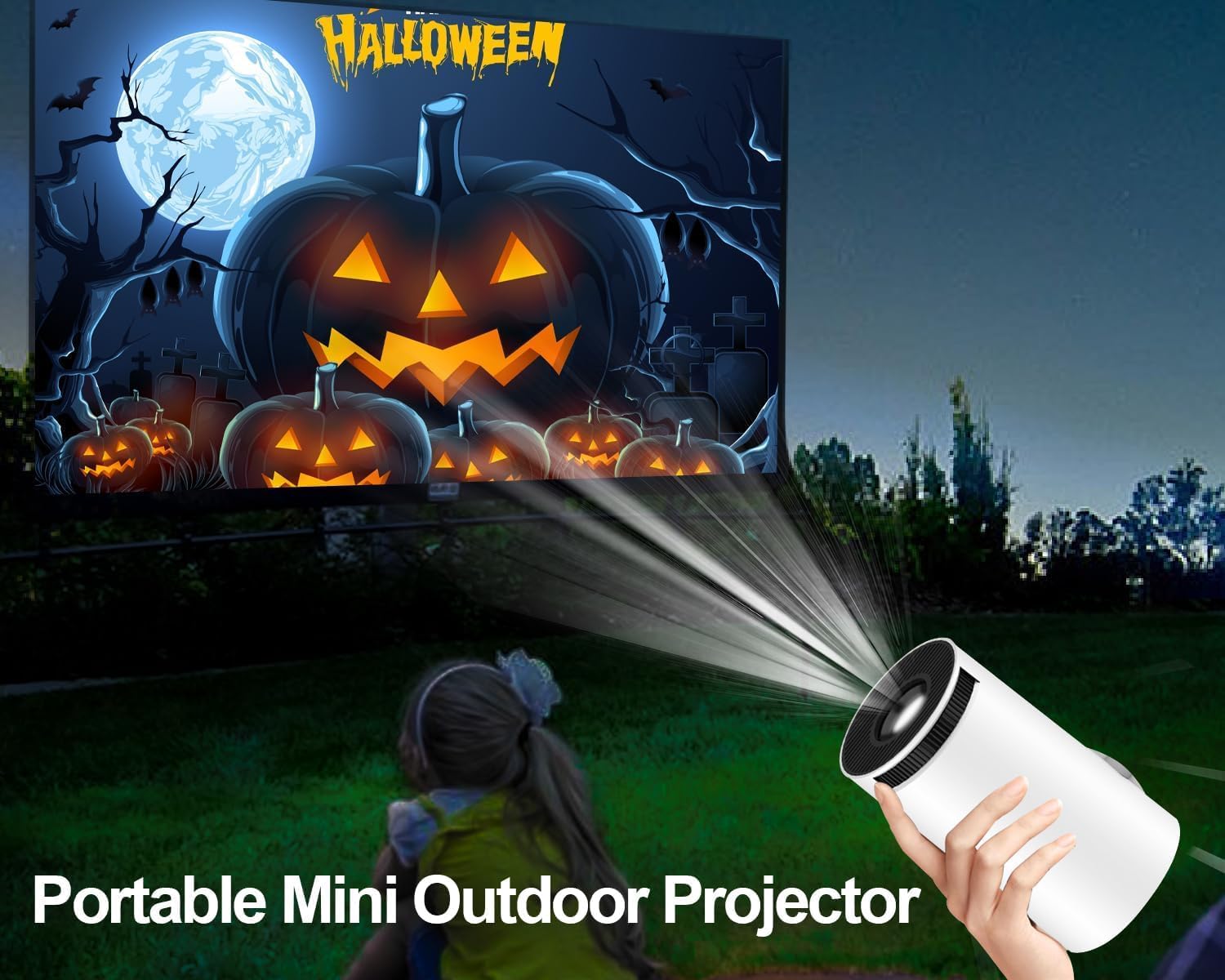 Mini Round Ultra HD Projector with HDR