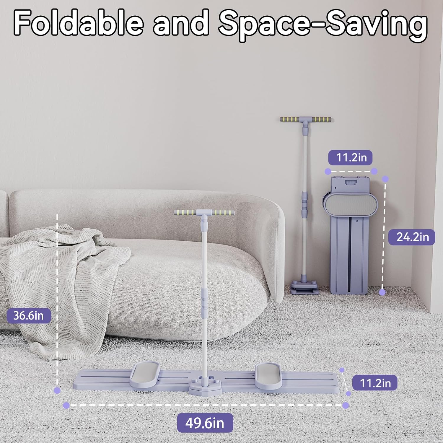 Foldable Ski & Leg Exercise Machine