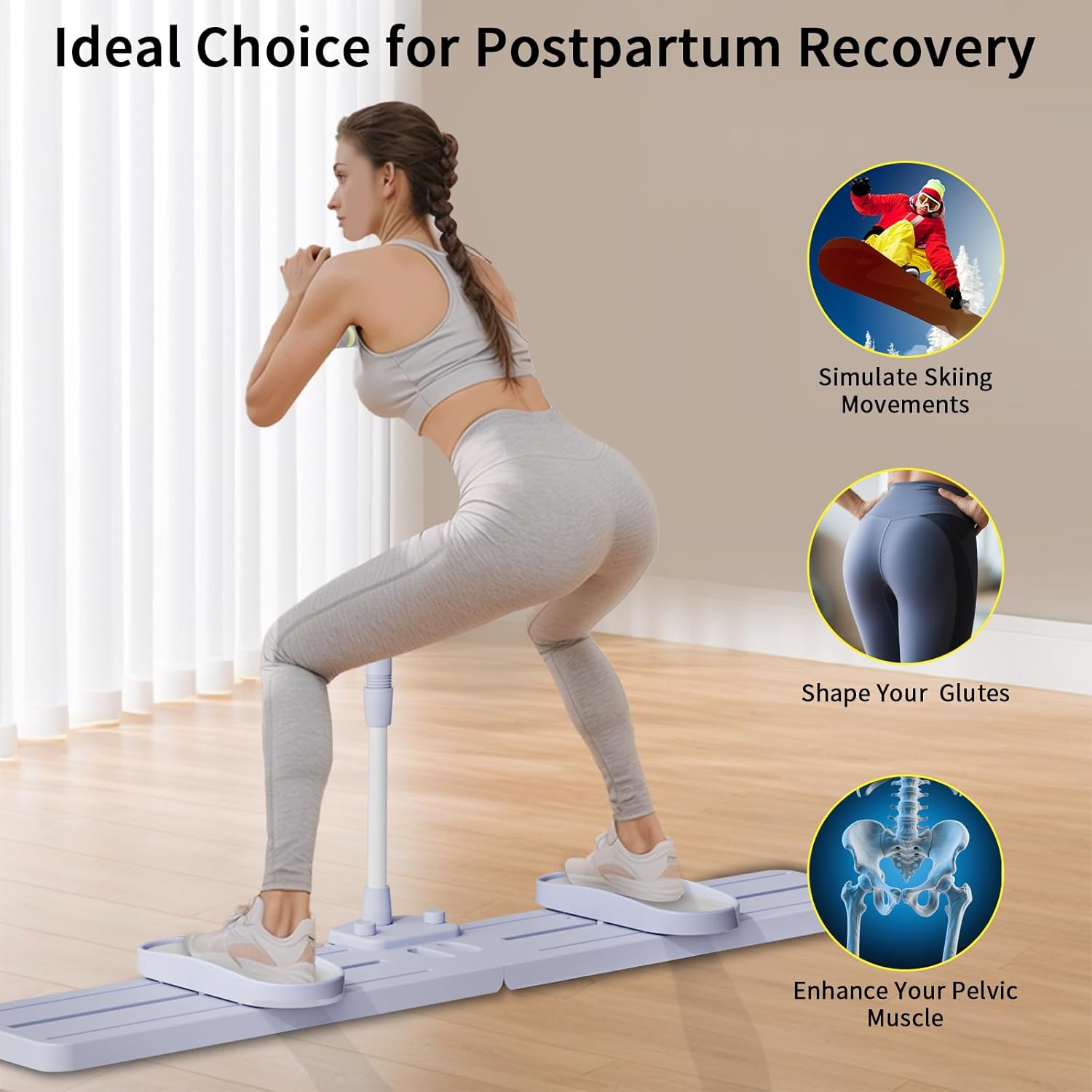 Foldable Ski & Leg Exercise Machine