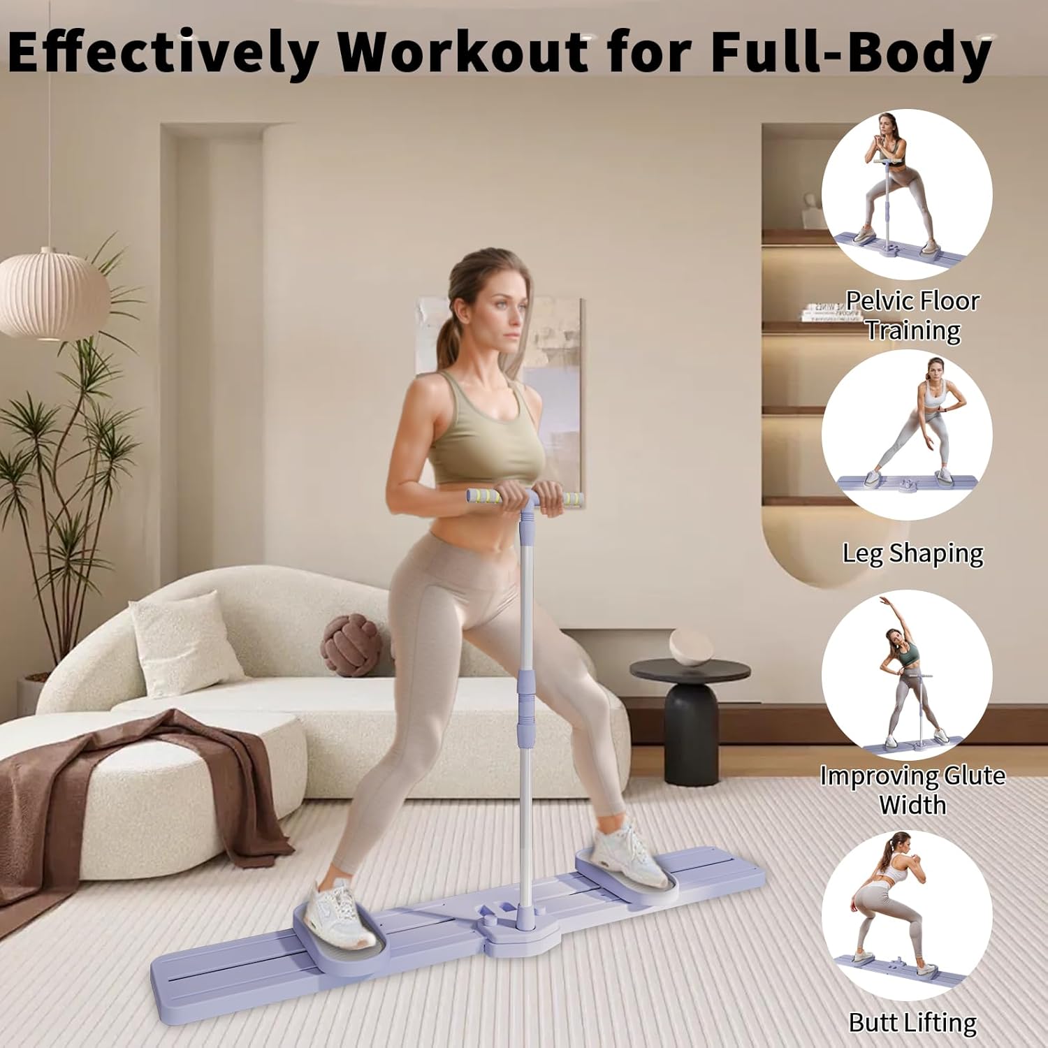 Foldable Ski & Leg Exercise Machine