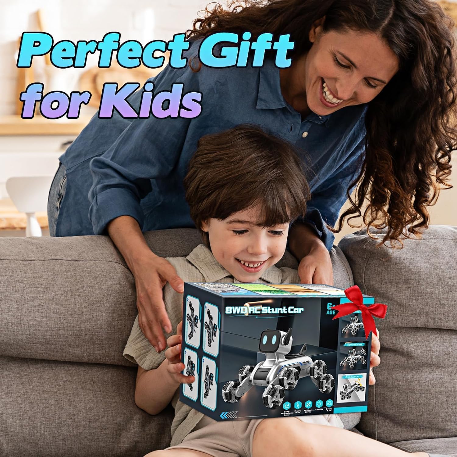 Dog Robot RC Car with Gesture Sensor & Lights