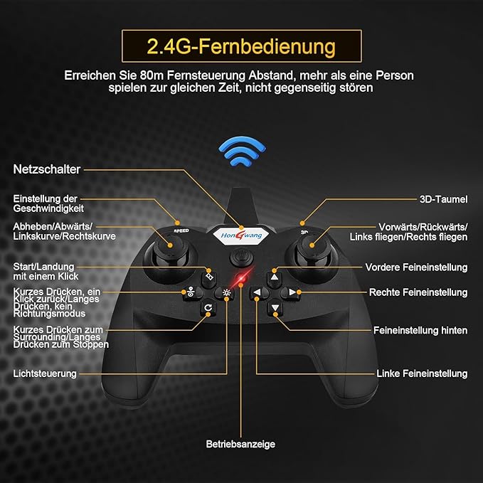 2.4GHz RC Fighter Aeroplane with LED Lights