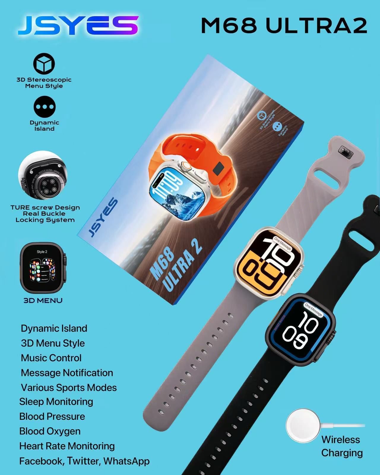 JEYES M68 ULTRA 2 Smartwatch