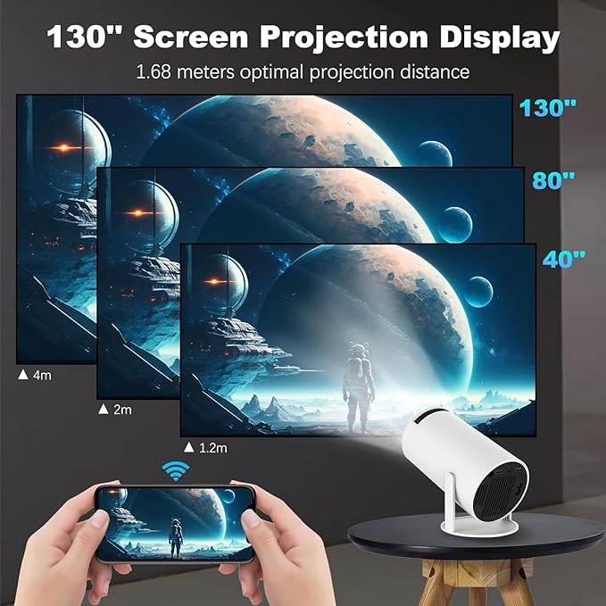Mini Round Ultra HD Projector with HDR