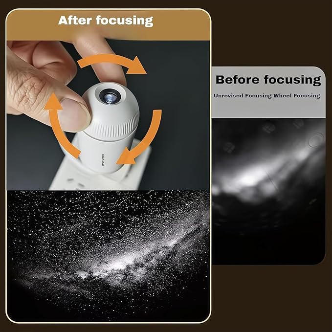 2-In-1 Galaxy Projector Night Light, Usb Starry Sky Projector With 360° Adjustable Gooseneck, 12 Projection Films, Portable Led Lamp For Bedroom, Ceiling, Car, Room Decor (with 5 Films)