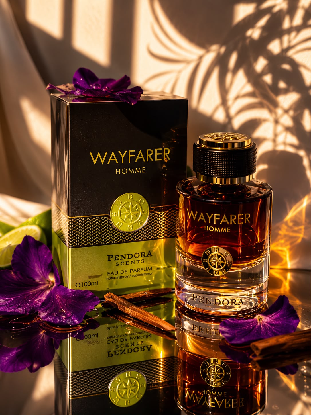 Pendora Wayfarer Homme Eau de Parfum Spray Natural 100 ml